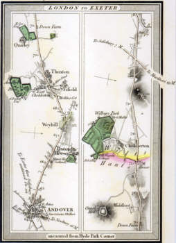 Quarley 1817 High Road map